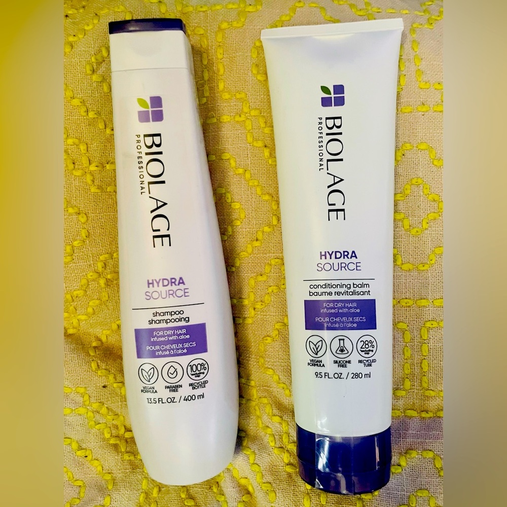 Biolage shampoo and conditioning balm
